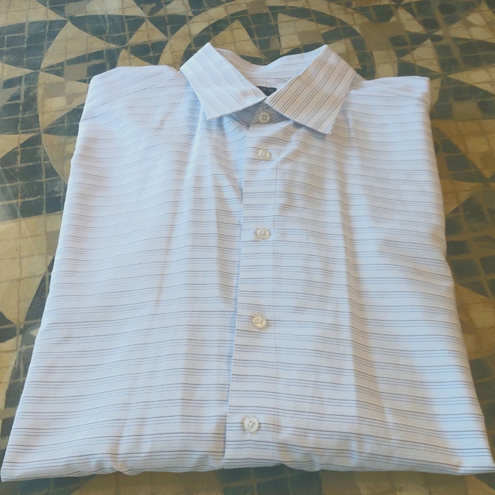 Ike Behar French Cuff Dress Shirt size 18" x 37"